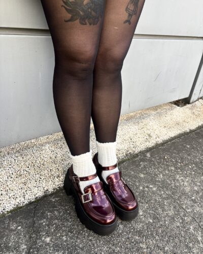 Mocasines Love Bomb Vino metalizado